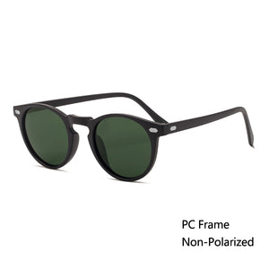 Polarized Sunglasses Men Women  Round TAC Lens TR90 Frame Brand Designer Driving Sun Glasses Oculos De Sol UV400