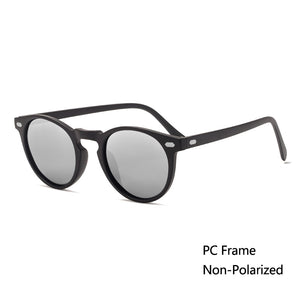Polarized Sunglasses Men Women  Round TAC Lens TR90 Frame Brand Designer Driving Sun Glasses Oculos De Sol UV400