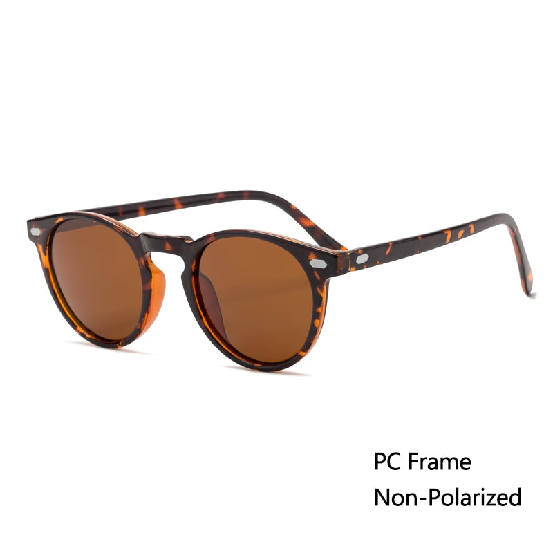 Polarized Sunglasses Men Women  Round TAC Lens TR90 Frame Brand Designer Driving Sun Glasses Oculos De Sol UV400