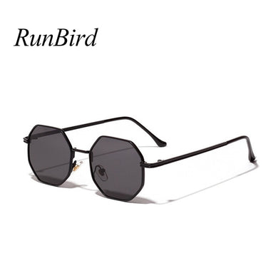 Polygon Small Sunglasses Women Retro Round Metal Sun Glasses Men Brand Designer Hexagon Eyeglasses UV400 5514