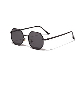 Polygon Small Sunglasses Women Retro Round Metal Sun Glasses Men Brand Designer Hexagon Eyeglasses UV400 5514