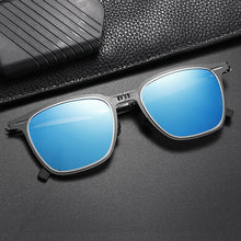 Load image into Gallery viewer, Portable Folding Polarized Sun glasses Men Anti-blue light Ultra-light Retro Outdoor Sunglasses High-end Coated UV400 Glasse