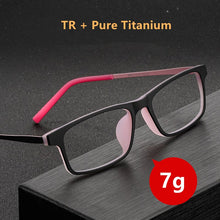 Load image into Gallery viewer, Pure Titanium Eyeglasses Frame Youth Small TR Myopia Glasses Frame Ultra Light Comfortable Full Frame Optical Glasses 8886