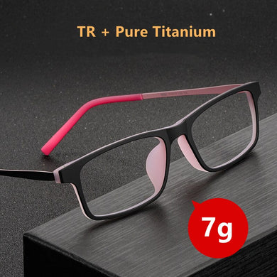 Pure Titanium Eyeglasses Frame Youth Small TR Myopia Glasses Frame Ultra Light Comfortable Full Frame Optical Glasses 8886