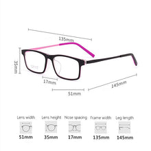 Load image into Gallery viewer, Pure Titanium Eyeglasses Frame Youth Small TR Myopia Glasses Frame Ultra Light Comfortable Full Frame Optical Glasses 8886