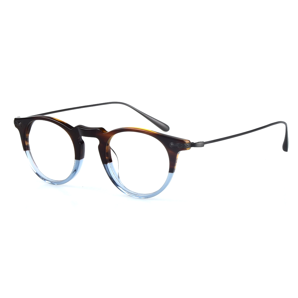 Pure Titanium Eyeglasses Lightweight Retro Round Glasses Frame Men OV5343 Women Spectacles Optical Computer Oculos De Grau