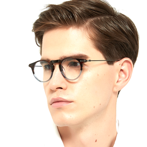 Pure Titanium Eyeglasses Lightweight Retro Round Glasses Frame Men OV5343 Women Spectacles Optical Computer Oculos De Grau