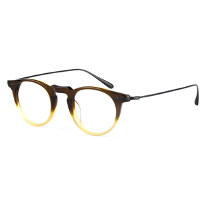 Pure Titanium Eyeglasses Lightweight Retro Round Glasses Frame Men OV5343 Women Spectacles Optical Computer Oculos De Grau