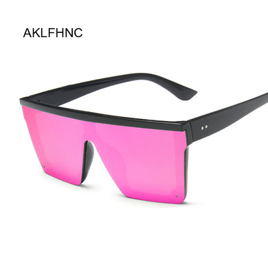 Occhiali da sole quadrati viola da donna montatura grande occhiali da sole a specchio retrò marca femminile vintage Lady Lunette De Soleil Femme 