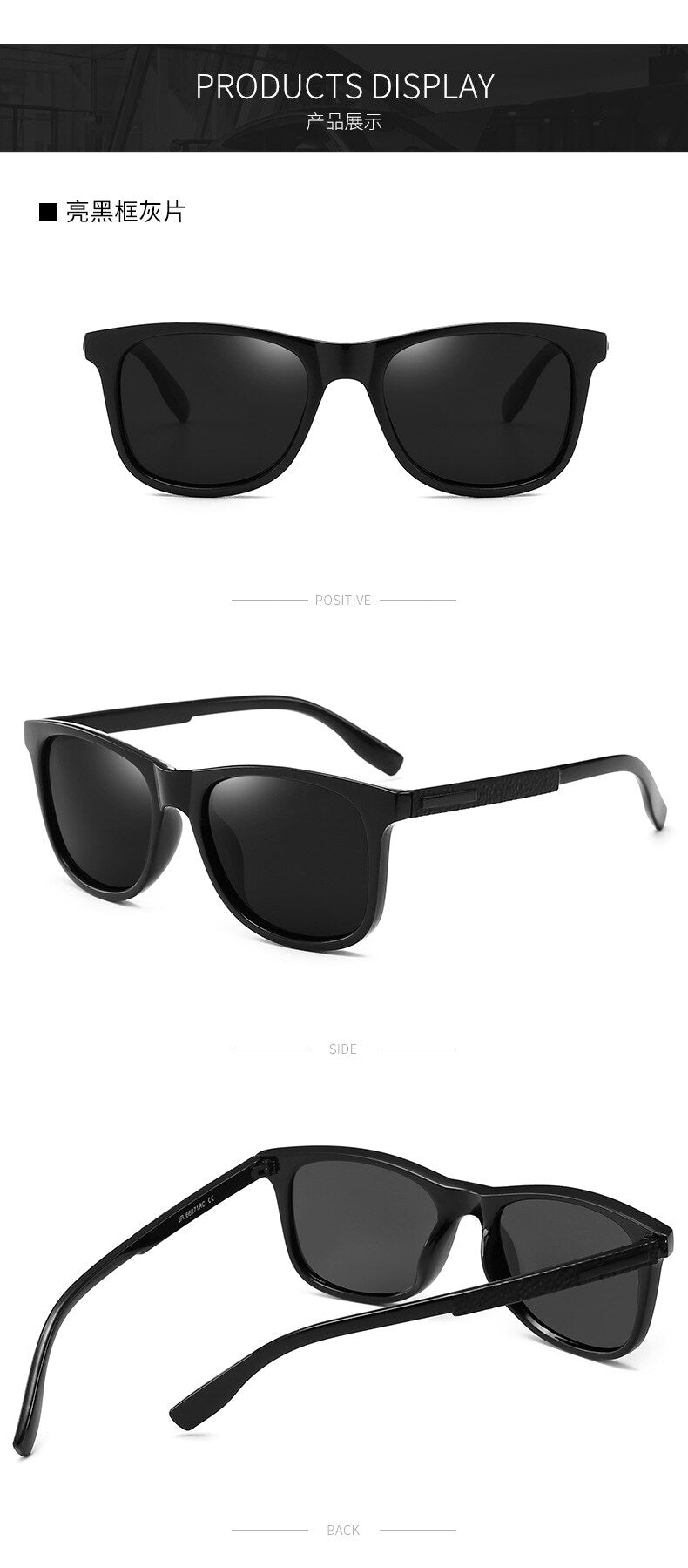 Quality Classic Polarized Sunglasses Men Women Brand Design Driving Square Frame Sun Glasses Male Goggle UV400 Gafas De Sol