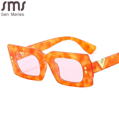 Rectangle Sunglasses Women Brand Designer Vintage Sun Glasses Ladies Eyewear UV400 Goggle Shades