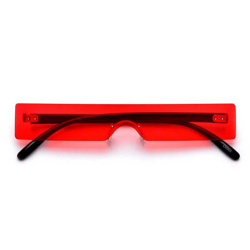 Rectangle Sunglasses Women   Brand Designer Red Pink Clear Small Lens Personality Sun Glasses Shades UV400