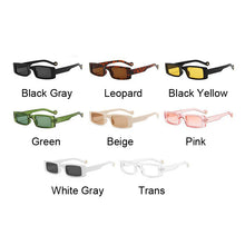 Load image into Gallery viewer, Rectangle Sunglasses Women Small Frame Square Ladies Sun Glasses Ins Style Hip Hop Green Mirror Oculos De Sol