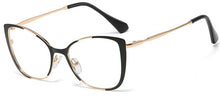Load image into Gallery viewer, Red Cat Eye Spectacles Metal Optical Frame Clear Lens Non Prescription Glasses Vintage Lady Eyeglasses Hipster Eyewear