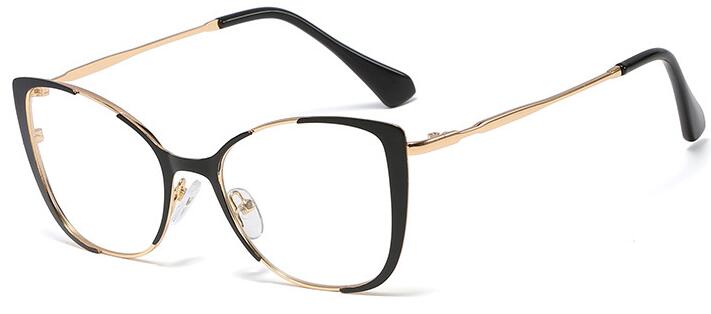 Red Cat Eye Spectacles Metal Optical Frame Clear Lens Non Prescription Glasses Vintage Lady Eyeglasses Hipster Eyewear