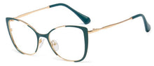 Load image into Gallery viewer, Red Cat Eye Spectacles Metal Optical Frame Clear Lens Non Prescription Glasses Vintage Lady Eyeglasses Hipster Eyewear