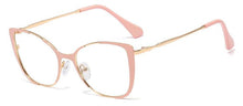 Load image into Gallery viewer, Red Cat Eye Spectacles Metal Optical Frame Clear Lens Non Prescription Glasses Vintage Lady Eyeglasses Hipster Eyewear
