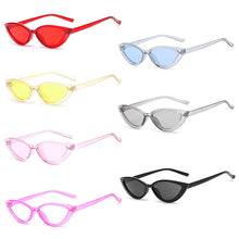 Load image into Gallery viewer, Retro Black Cat Eye Sexy Sunglasses Small Frame Narrow Side Summer Ladies Shades Trending Streetwear Eyewear UV400