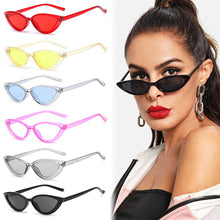 Load image into Gallery viewer, Retro Black Cat Eye Sexy Sunglasses Small Frame Narrow Side Summer Ladies Shades Trending Streetwear Eyewear UV400