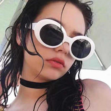 Load image into Gallery viewer, Retro Cat Eye Sunglasses Women  Brand Designer Eyewear Women/Men Oval white Glasses Women Gafas De Sol Muje