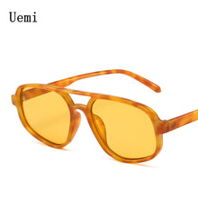 Load image into Gallery viewer, Retro Double Bridge Sunglasses Men&#39;s Simple Light Square Women Sun Glasses Ins Trending Shades UV400 Wholesa Eyegals