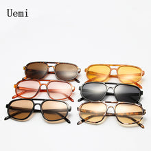 Load image into Gallery viewer, Retro Double Bridge Sunglasses Men&#39;s Simple Light Square Women Sun Glasses Ins Trending Shades UV400 Wholesa Eyegals