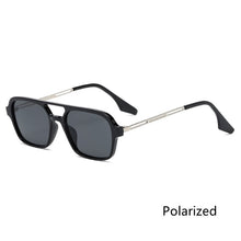 Load image into Gallery viewer, Retro Double Bridge Sunglasses Steam Punk Gradient Eyewear Trending Hollow Leopard Blue Sun Glasses Men Women Shades gafas