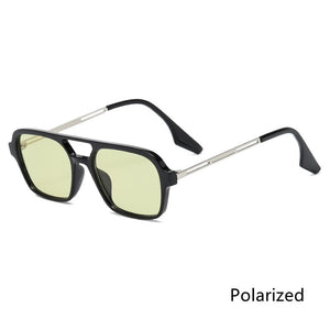 Retro Double Bridge Sunglasses Steam Punk Gradient Eyewear Trending Hollow Leopard Blue Sun Glasses Men Women Shades gafas