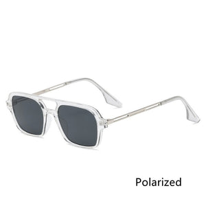 Retro Double Bridge Sunglasses Steam Punk Gradient Eyewear Trending Hollow Leopard Blue Sun Glasses Men Women Shades gafas