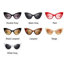Load image into Gallery viewer, Retro Sunglasses Women Brand Designer Vintage Cat Eye Black Sun Glasses Female Lady UV400 Oculos