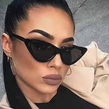 Load image into Gallery viewer, Retro Sunglasses Women Brand Designer Vintage Cat Eye Black White Sun Glasses Female Lady UV400 Oculos