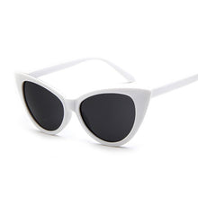 Load image into Gallery viewer, Retro Sunglasses Women Brand Designer Vintage Cat Eye Black White Sun Glasses Female Lady UV400 Oculos