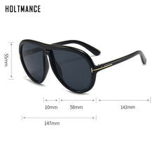 Load image into Gallery viewer, Retro Large Frame Toad Mirror Sunglasses for Women  Brand Design Oval One Piece Sun Glass Driving Shade Eyewear UV400