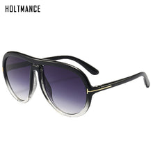 Load image into Gallery viewer, Retro Large Frame Toad Mirror Sunglasses for Women  Brand Design Oval One Piece Sun Glass Driving Shade Eyewear UV400