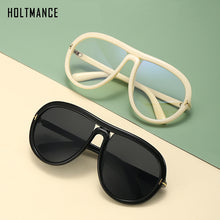 Load image into Gallery viewer, Retro Large Frame Toad Mirror Sunglasses for Women  Brand Design Oval One Piece Sun Glass Driving Shade Eyewear UV400