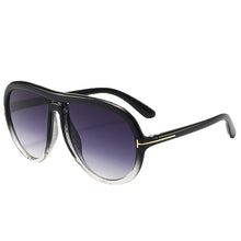 Load image into Gallery viewer, Retro Large Frame Toad Mirror Sunglasses for Women  Brand Design Oval One Piece Sun Glass Driving Shade Eyewear UV400