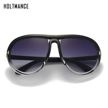 Load image into Gallery viewer, Retro Large Frame Toad Mirror Sunglasses for Women  Brand Design Oval One Piece Sun Glass Driving Shade Eyewear UV400