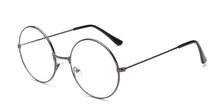 Load image into Gallery viewer, Retro Large Round Glasses Transparent Metal Myopia Optics Eyeglass Frame Black Silver Gold Spectacles Eyeglasses