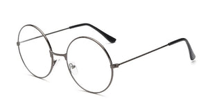 Retro Large Round Glasses Transparent Metal Myopia Optics Eyeglass Frame Black Silver Gold Spectacles Eyeglasses