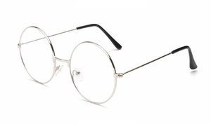 Retro Large Round Glasses Transparent Metal Myopia Optics Eyeglass Frame Black Silver Gold Spectacles Eyeglasses