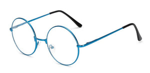 Retro Large Round Glasses Transparent Metal Myopia Optics Eyeglass Frame Black Silver Gold Spectacles Eyeglasses