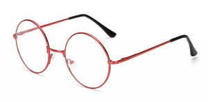 Retro Large Round Glasses Transparent Metal Myopia Optics Eyeglass Frame Black Silver Gold Spectacles Eyeglasses