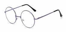 Load image into Gallery viewer, Retro Large Round Glasses Transparent Metal Myopia Optics Eyeglass Frame Black Silver Gold Spectacles Eyeglasses