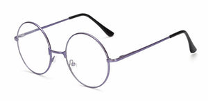 Retro Large Round Glasses Transparent Metal Myopia Optics Eyeglass Frame Black Silver Gold Spectacles Eyeglasses