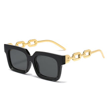Load image into Gallery viewer, Retro Metal Chain Square Women Sunglasses Brand Designer Ladies Sun Glasses Vintage Ins Trending Shades UV400 Eyegla