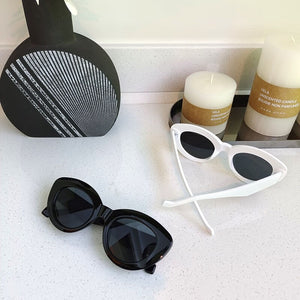 Retro Oval Frame Sunglasses Personality Catwalk Small Frame Sunglasses Glasses Men's/Women's Universal UV400 Eyewear