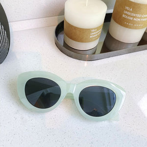 Retro Oval Frame Sunglasses Personality Catwalk Small Frame Sunglasses Glasses Men's/Women's Universal UV400 Eyewear