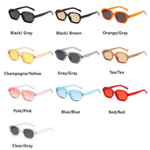 Load image into Gallery viewer, Retro Oval Women Sunglasses For Men Small Frame Gradient Shades UV400 Sun Glasses Trending Vintage Black Blue Eyewea