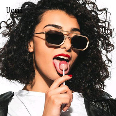 Retro Punk Square Sunglasses For Women Men Metal Frame Designer Sun Glasses Ins Popular Trending Shades UV400 Drivin