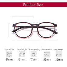 Load image into Gallery viewer, Retro Round Frame Ultralight TR90 Full Frame Small Spectacle Frame For Men And Women Casual Prescription Frame 1066